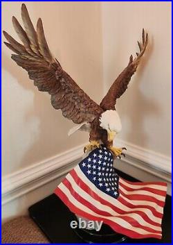 Boehm Porcelain BIRD EAGLE Sculpture 1991 PATRIOT EAGLE 40400 Numbered 450-500