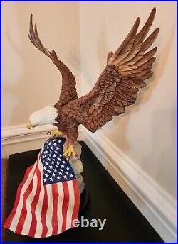 Boehm Porcelain BIRD EAGLE Sculpture 1991 PATRIOT EAGLE 40400 Numbered 450-500