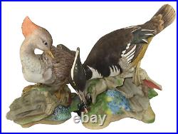 Boehm Porcelain BIRD Sculpture HOODED MERGANSERS 496 (PAIR)