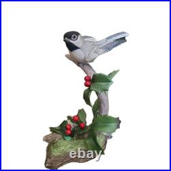 Boehm Porcelain Black Capped Chickadee 40195 Made in USA 1979-85 Vintage