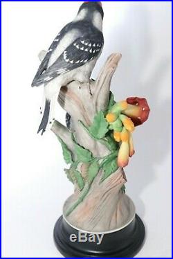 Boehm Porcelain Downy Woodpeckers 427 Limited Edition Bird Figurine Statue Mint