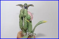 Boehm Porcelain Hummingbird On Cactus 440 Bird Figurine Statue USA Vintage Mint