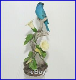 Boehm Porcelain Indigo Bunting 400 33 Bird Figurine Statue USA Vintage