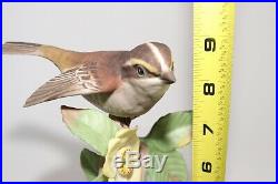 Boehm Porcelain White Throated Sparrow 430 T Bird Figurine Statue USA Vintage