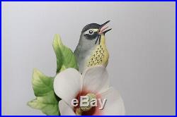 Boehm Porcelain Yellow Throated Warbler 431 Bird Figurine Statue Vintage Mint