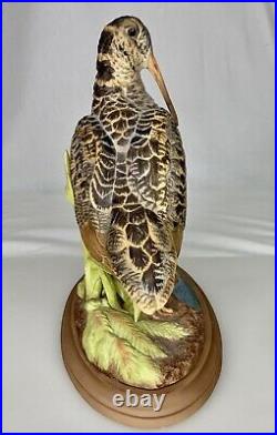 Boehm Woodcock Porcelain Bird Figurine Statue with Base 84834