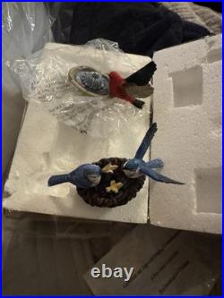 Bradford Exchange Holiday Tweets Songbird Tree Collection 14 Birds Musical Stand