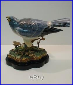 Bronze Porcelain Art Deco Style Art Nouveau Style Wildlife Bird Harrier Figurine