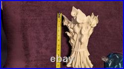 CAPODIMONTE! WHITE CALLA LILY BOUQUET DESIGN OF PORCELAIN. 6.5x5x15 EXQUISITE