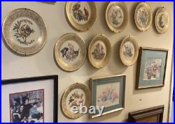 COMPLETE SET 9 LENOX, BOEHM Limited Edition 1970 1981 Bird Plates STUNNING