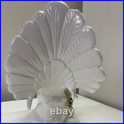 Capodimonte Porcelain Figurine White Gold Dove Love Birds Oro Zecchino 24k Italy