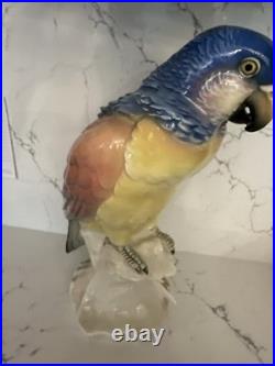 Ceramic Parrot By Karl Ens Green. Vintage