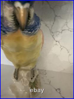 Ceramic Parrot By Karl Ens Green. Vintage