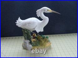 Ceramic White Crane Bird Figurine