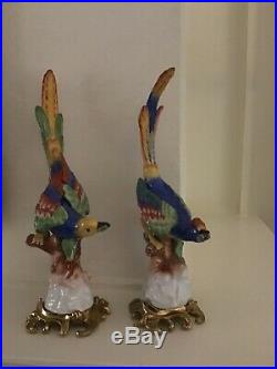 Chelsea House Vintage Bird Porcelain Statues Set of 2 12 Tall