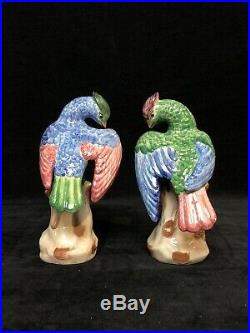 Chelsea House Vintage Bird Porcelain Statues Set of 2 Birds Of Paradise
