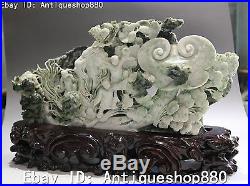 China Dehua Porcelain Wealth Golden Toad Ruyi Ru Yi Kid Child Magpie Bird Statue