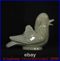 China Song Dynasty Ru kiln porcelain premium birdie bird shape ornaments statue