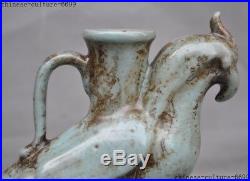 China dynasty old porcelain glaze bird Zun Cup Bottle Pot Vase Jar Statue