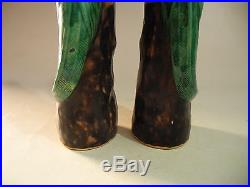 Chinese A Pair Green Bird Porcelain Figurines & Statues