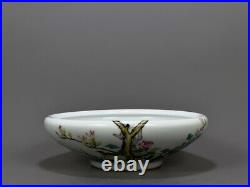 Chinese Enamel Colour Porcelain HandPainted Flowers&Birds Brush Washer 10112