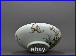 Chinese Enamel Colour Porcelain HandPainted Flowers&Birds Brush Washer 10112