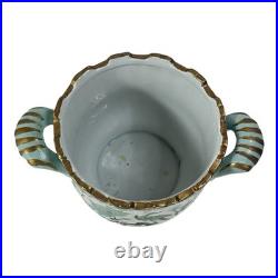 Chinese Export Porcelain Cachepot with Bird & Floral Design Qianlong Mark