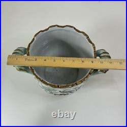 Chinese Export Porcelain Cachepot with Bird & Floral Design Qianlong Mark