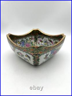 Chinese Oriental Porcelain Bird Scenery Bowl