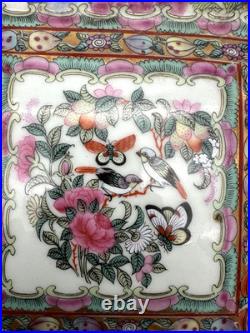 Chinese Oriental Porcelain Bird Scenery Bowl