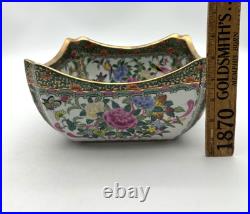 Chinese Oriental Porcelain Bird Scenery Bowl