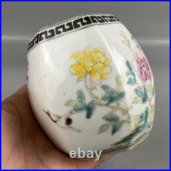 Chinese Pastel Porcelain Handmade Flowers&Birds Pattern The Stool Statue 73799