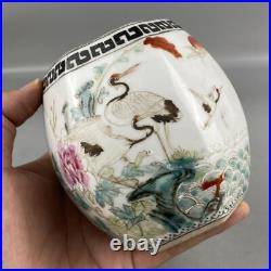 Chinese Pastel Porcelain Handmade Flowers&Birds Pattern The Stool Statue 73799