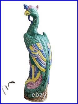 Chinese Porcelain Antique Phoenix Bird, Famille Rose Figure Yu Sang Sing