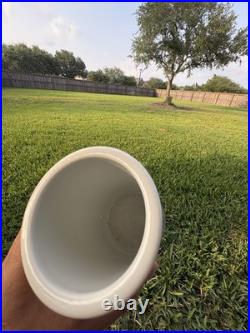 Chinese Porcelain Brush Pot Blue Pink Green Bird Floral Motif 12cm