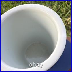 Chinese Porcelain Brush Pot Blue Pink Green Bird Floral Motif 12cm