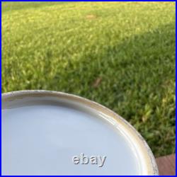 Chinese Porcelain Brush Pot Blue Pink Green Bird Floral Motif 12cm