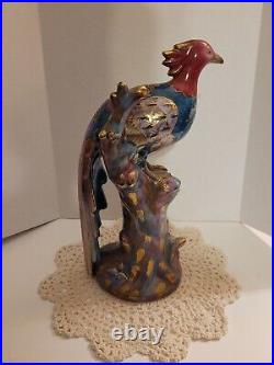 Chinese Porcelain Glazed Phoenix Bird Figurene