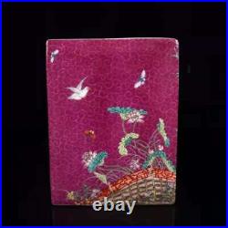 Chinese Porcelain Hand-made Exquisite Flowers & Birds Brush Pot 6580