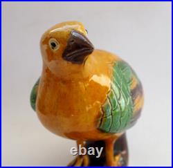 Chinese Qing Dynasty Porcelain Bird 18th 19th Century Yellow Green. Quite Scarce