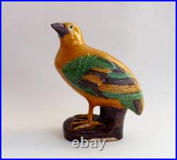Chinese Qing Dynasty Porcelain Bird 18th 19th Century Yellow Green. Quite Scarce