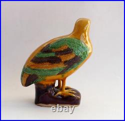 Chinese Qing Dynasty Porcelain Bird 18th 19th Century Yellow Green. Quite Scarce