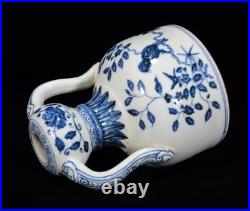 Collectable Art Chinese Hand Painting Blue&white Porcelain Bird Zun Vase