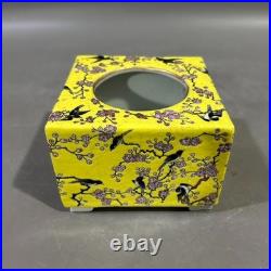 Collectable Art Chinese Handmade Painting Famille Rose Porcelain Bird Wash