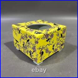 Collectable Art Chinese Handmade Painting Famille Rose Porcelain Bird Wash