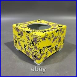 Collectable Art Chinese Handmade Painting Famille Rose Porcelain Bird Wash