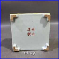 Collectable Art Chinese Handmade Painting Famille Rose Porcelain Bird Wash