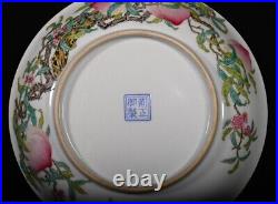 Collectable Art Hand Painting Famille Rose Porcelain Bird Plate