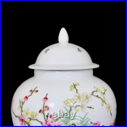 Collectable Art Hand Painting Famille Rose Porcelain Bird Pot
