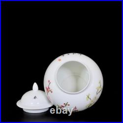 Collectable Art Hand Painting Famille Rose Porcelain Bird Pot